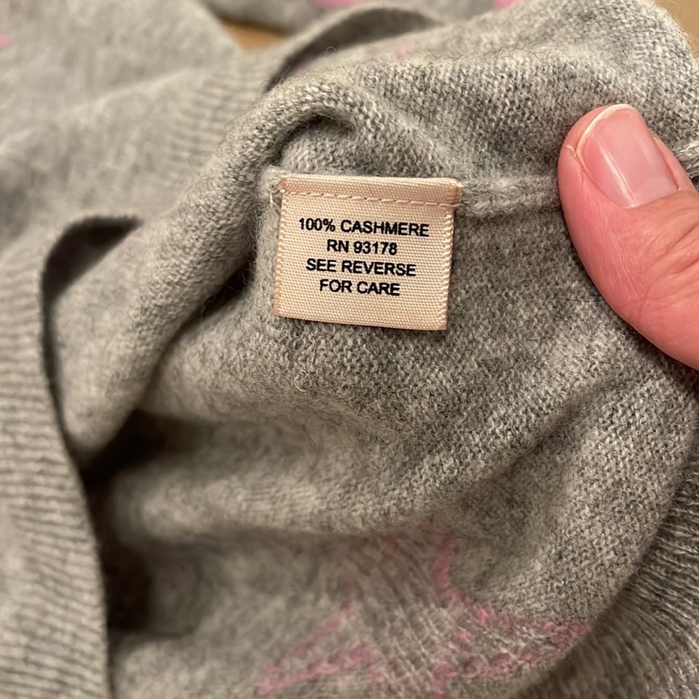 Philosophy Cashmere Star Crewneck Sweater NWT - Picture 4 of 4